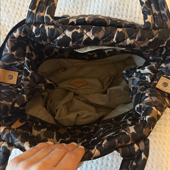 MZ Wallace Leopard Print Quilted Small metro tote - Picture 5 of 6